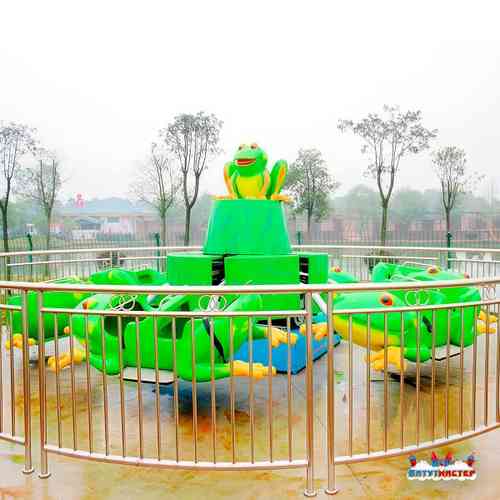Электрическая Аттракцион карусель «Весёлые лягушата», 8×8×3,6 м