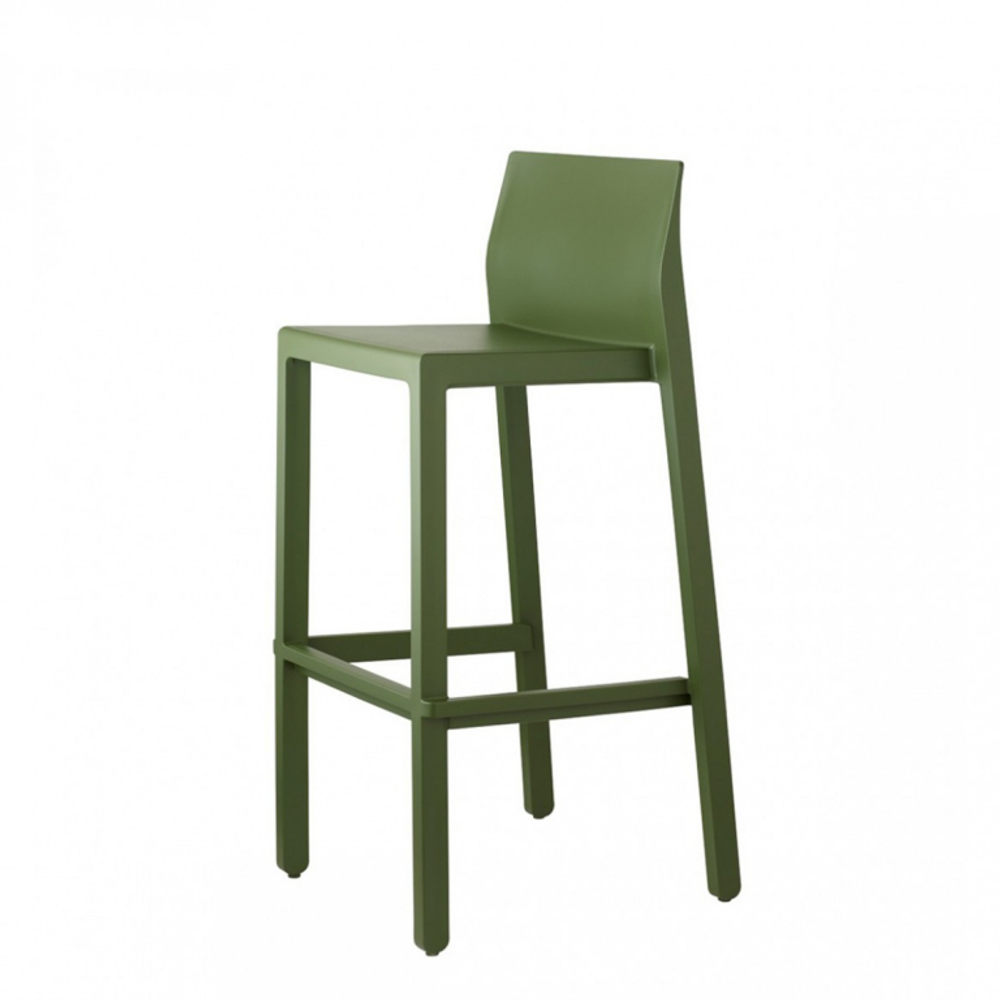 Стул полубарный пластиковый Scab Design Kate, зеленый