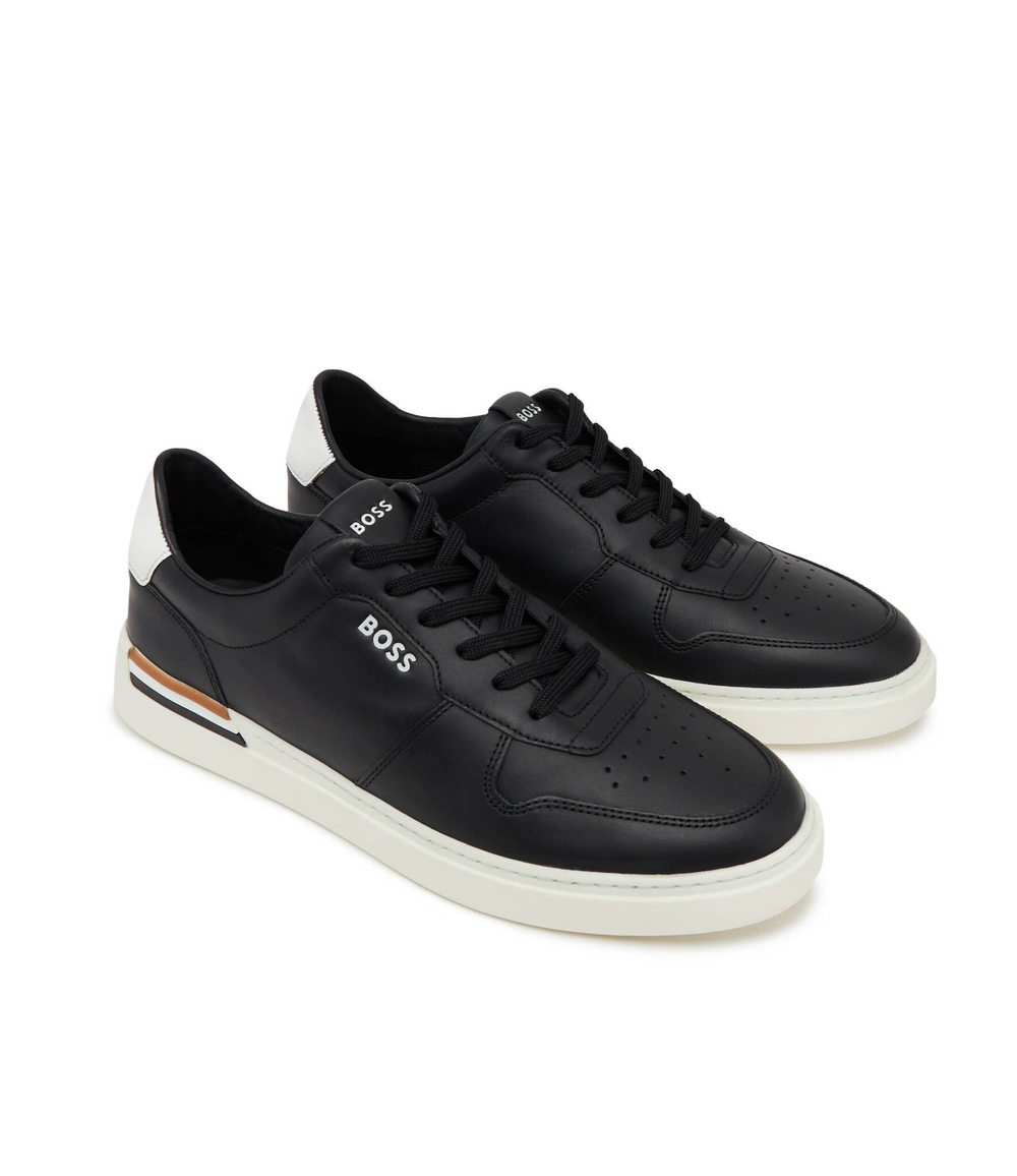 Кожаные кроссовки clint tenn ltvp BOSS BLACK - черный(50498894)