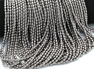 м4-рисш "Майорка" рис 4*3мм, шоколадный, нить 40см