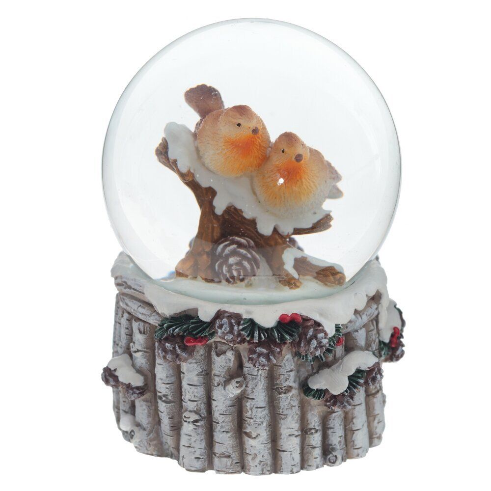 GAEM Фигурка декор в стекл шаре "Птички", D6 см, L7 W7 H9 см, 2в.