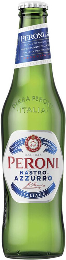 Пиво Перони Настро Аззурро / Peroni Nastro Azzurro 0.33 - стекло