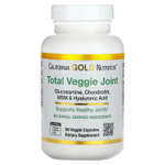 California Gold Nutrition, Total Veggie Joint, добавка для поддержки суставов, с глюкозамином, хондроитином, МСМ и гиалуроновой кислотой, 90 растительных капсул