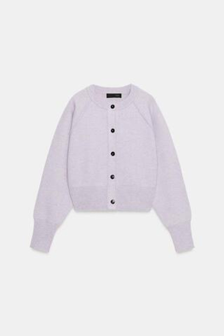 ZARA УКОРОЧЕННЫЙ КАРДИГАН, СВЕТЛО-СИРЕНЕВЫЙ