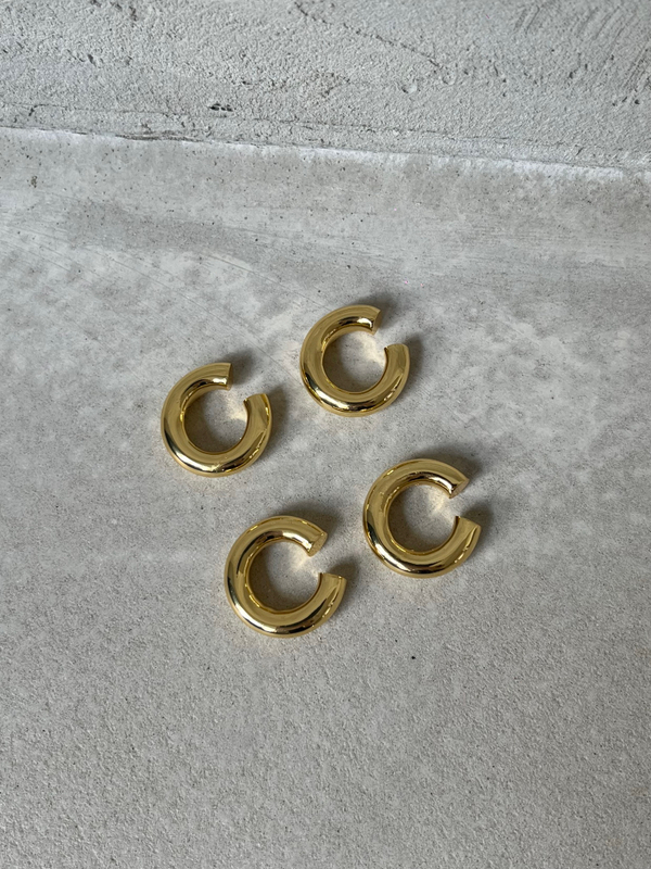 Серьги кольца обманка