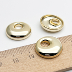 Подвеска Бублик, цвет золото, размер 18 мм, отверстие 5 мм, цена за 1 шт