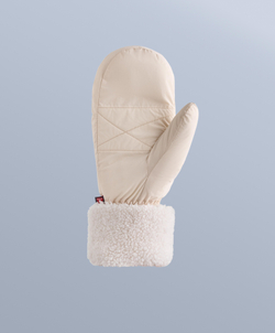 Oysho Варежки из искусственной овчины с наполнителем, экрю