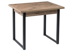 Стол Форли 90(150)х67х77 дуб велингтон / черный матовый