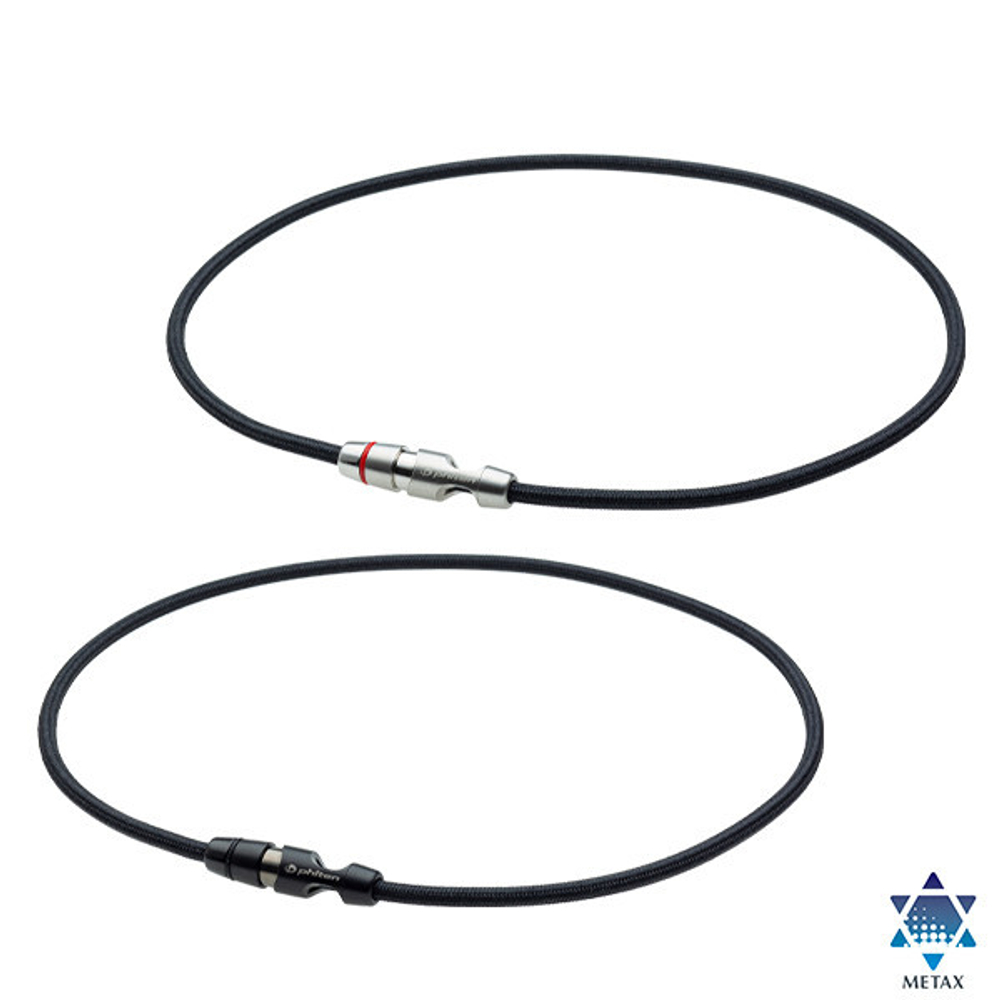 Ожерелье PHITEN RAKUWA NECKLACE LEASH MODEL II METAX серебристое