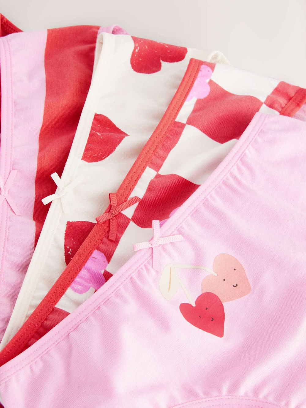 Трусы для девочки Next AA7-134, 5 шт., Белый, Красный, Розовый