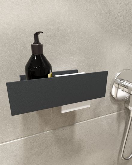 Полка для туалетной бумаги Roll R (черный)