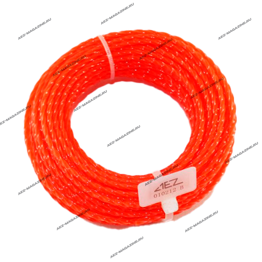 Леска триммерная AEZ серии ULTRA PRO Twistop, сечение-витой квадрат 2,40мм(15м) стикер