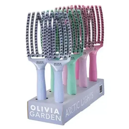 Дисплей с щетками Fingerbrush Iconic Arctic Lights 8 штук