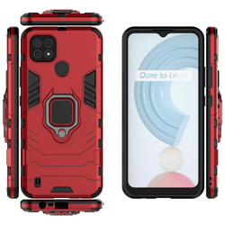 Противоударный чехол с кольцом Panther Case для Realme C21 / C11