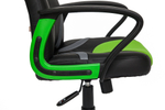Runner Кресло офисное (черный/зеленый кожзам/ткань)