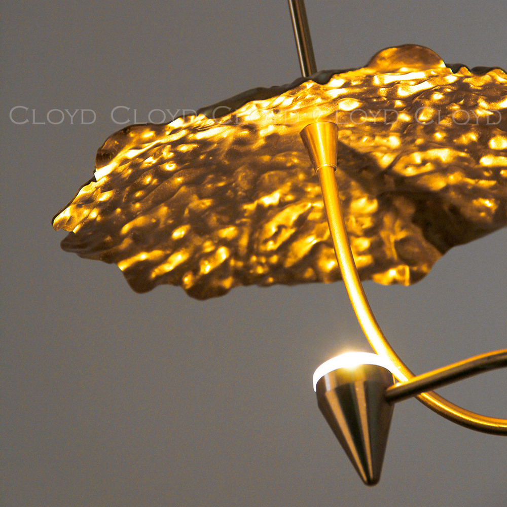 Подвесной светильник Cloyd KIRIBATI P1 / Ø25 см - латунь (арт.11375)