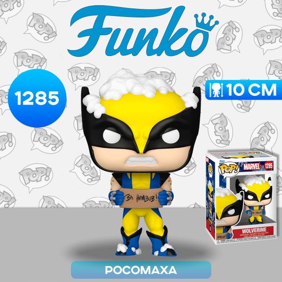 Фигурка Funko POP! Bobble Marvel Holiday Wolverine w/ Sign (1285) 72191 / Фигурка Фанко ПОП! по мотивам вселенной "Марвел", Росомаха
