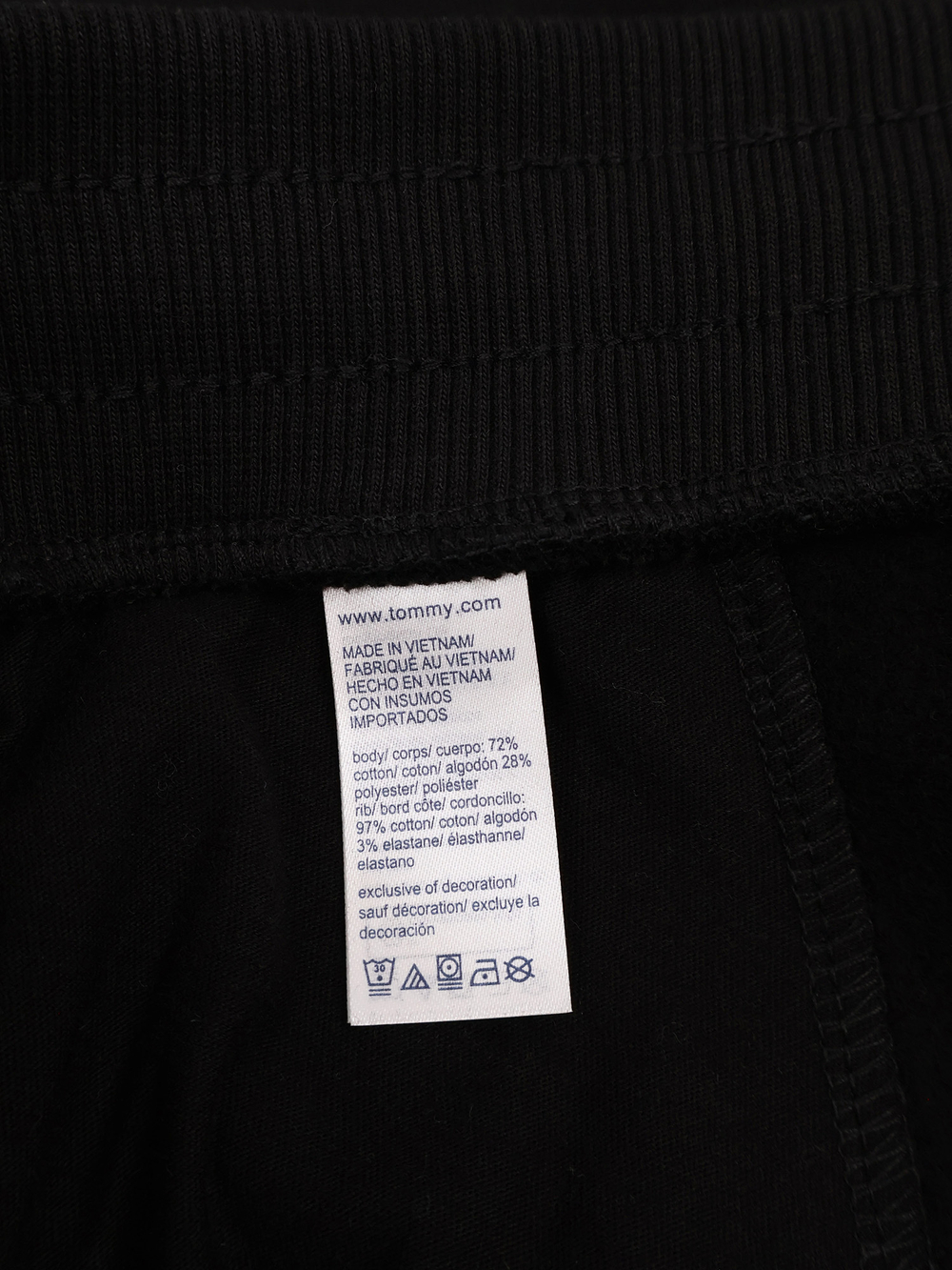 Шорты Tommy Hilfiger Embroidered Tommy Logo Black