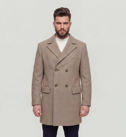 Мужское пальто (бежевое) С28