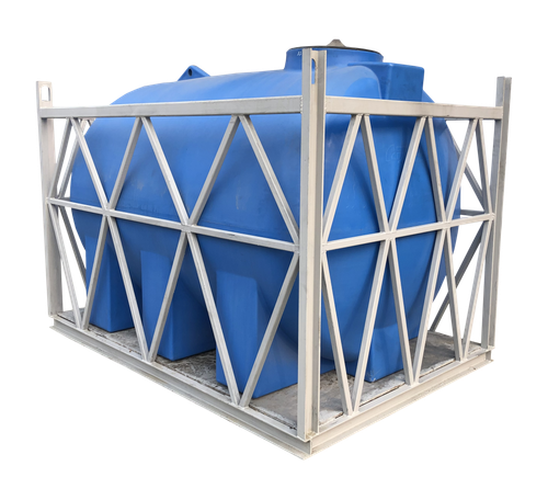 Емкость Г3000 в обрешетке Хромов 3000 л. горизонтальный (2200x1500x1970см;синий) - арт.560947
