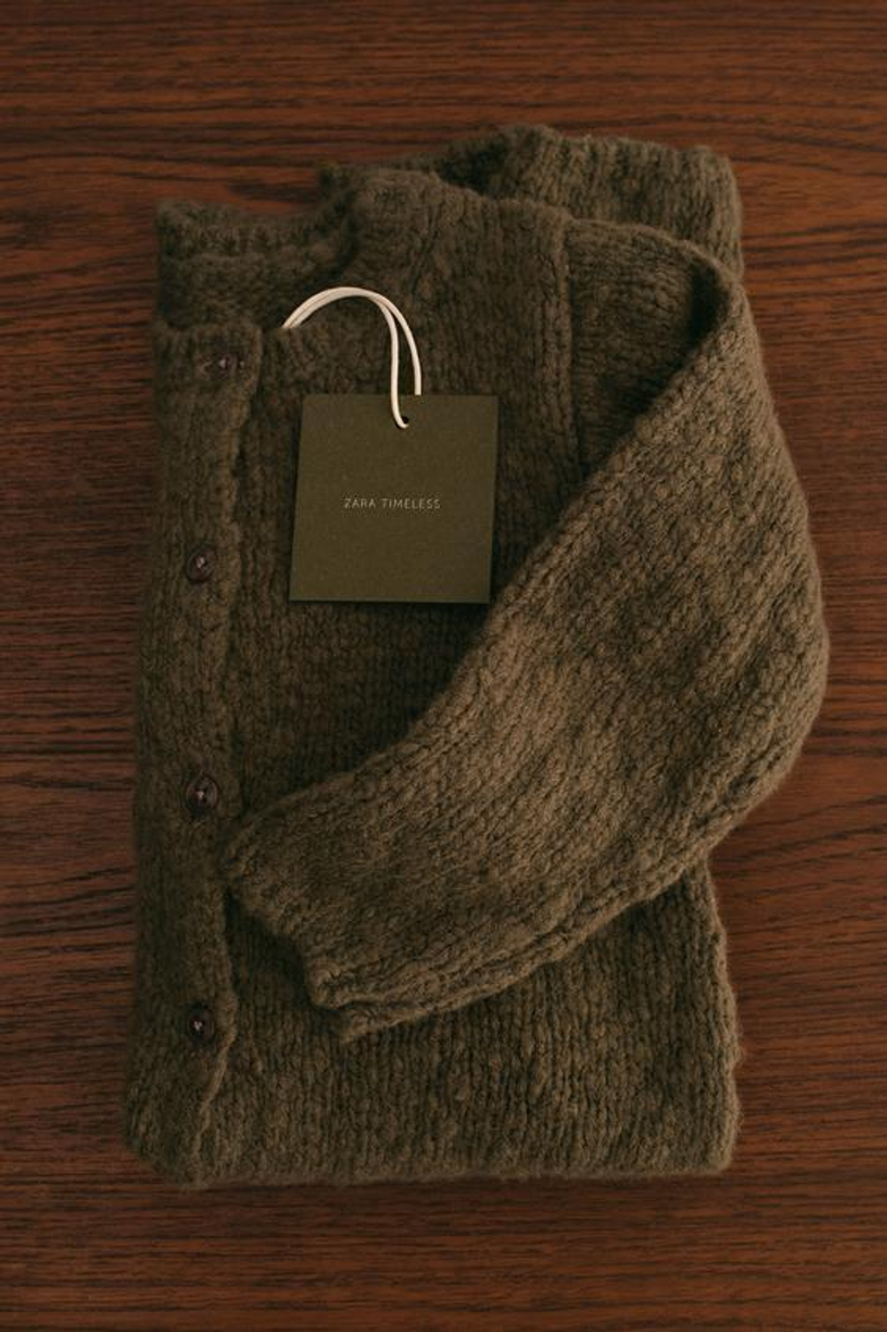 ZARA TIMELESS - ШЕРСТЯНОЙ КОМБИНЕЗОН, ТЕМНЫЙ ХАКИ