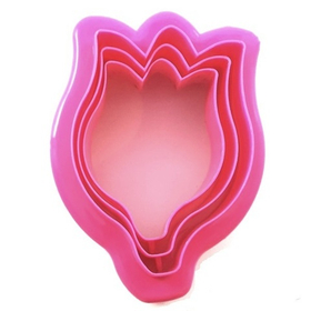 Набор двусторонних вырубок Тюльпан. 3 шт.