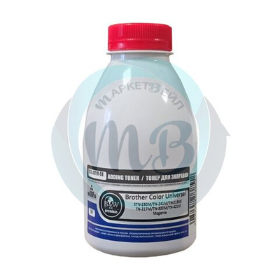 Тонер B&W тип Bcol-301m для Brother Color, Универсальный, Пурпурный (50гр) Standart