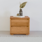 Тумба прикроватная с 2 глубокими ящиками Дольче Вита напольная, из массива дикого дуба