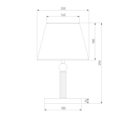 Настольная лампа 01145/1 латунь