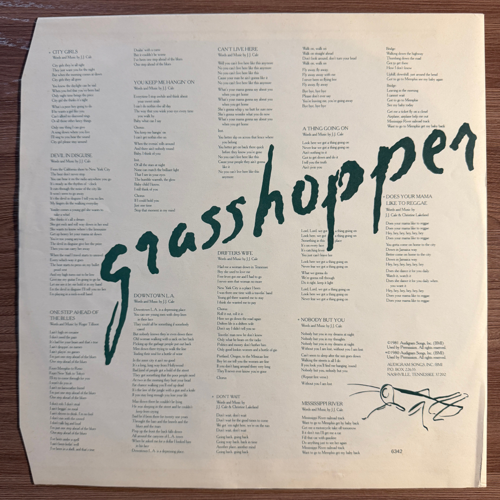 J.J. Cale - Grasshopper (Скандинавия 1982г.)