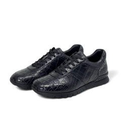 Кроссовки Kiton из кожи крокодила