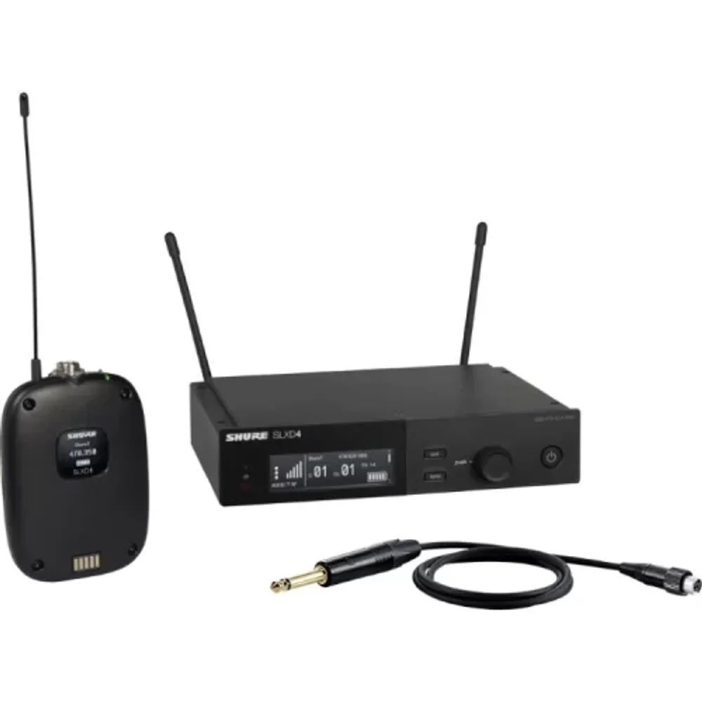Shure SLXD14 — Цифровая радиосистема (поясной передатчик SLXD1, кабель WA302)
