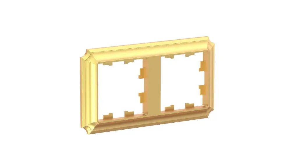 ATLASDESIGN ANTIQUE 2-постовая РАМКА, универсальная, ЗОЛОТО