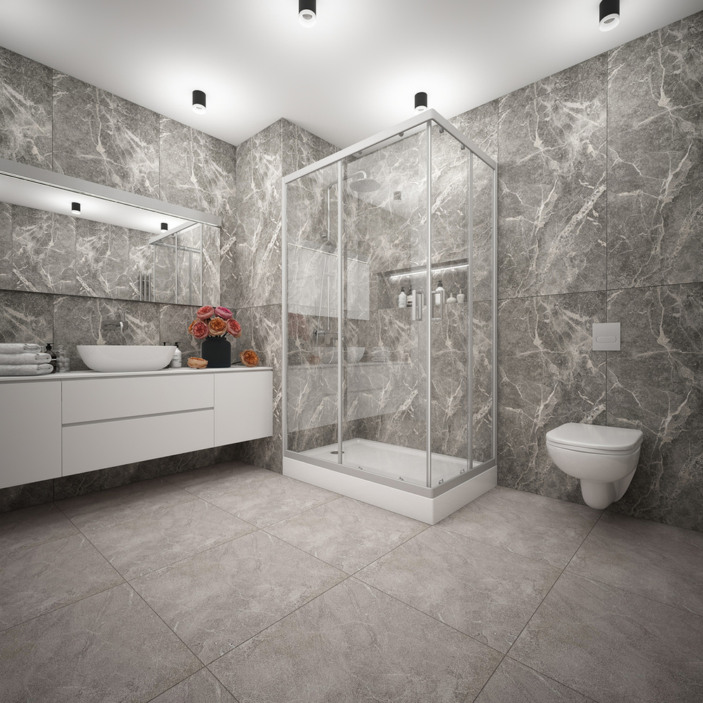 Душ.ограждение City Trend PRO Grey 1200*800*1850 прямоуг (стекло 4мм прозр, серый ал. проф,без подд)