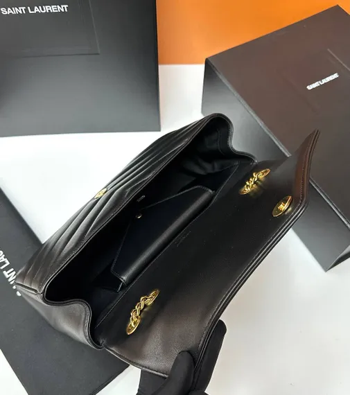 Сумка Saint Laurent Loulou, черный