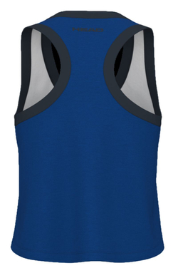 Топ теннисный Head Play Crop Top - white/royal