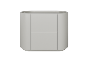 Тумба прикроватная Lagom 2 ящика ширина 60 см (серо-бежевый)