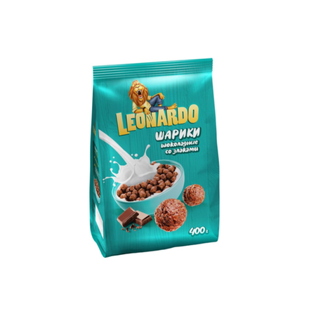 Готовый завтрак Leonardo Шоколадные шарики 400 гр