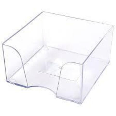 Подставка для бумажного блока 9*9*5см ATTOMEX пластик 4105401 прозрачная