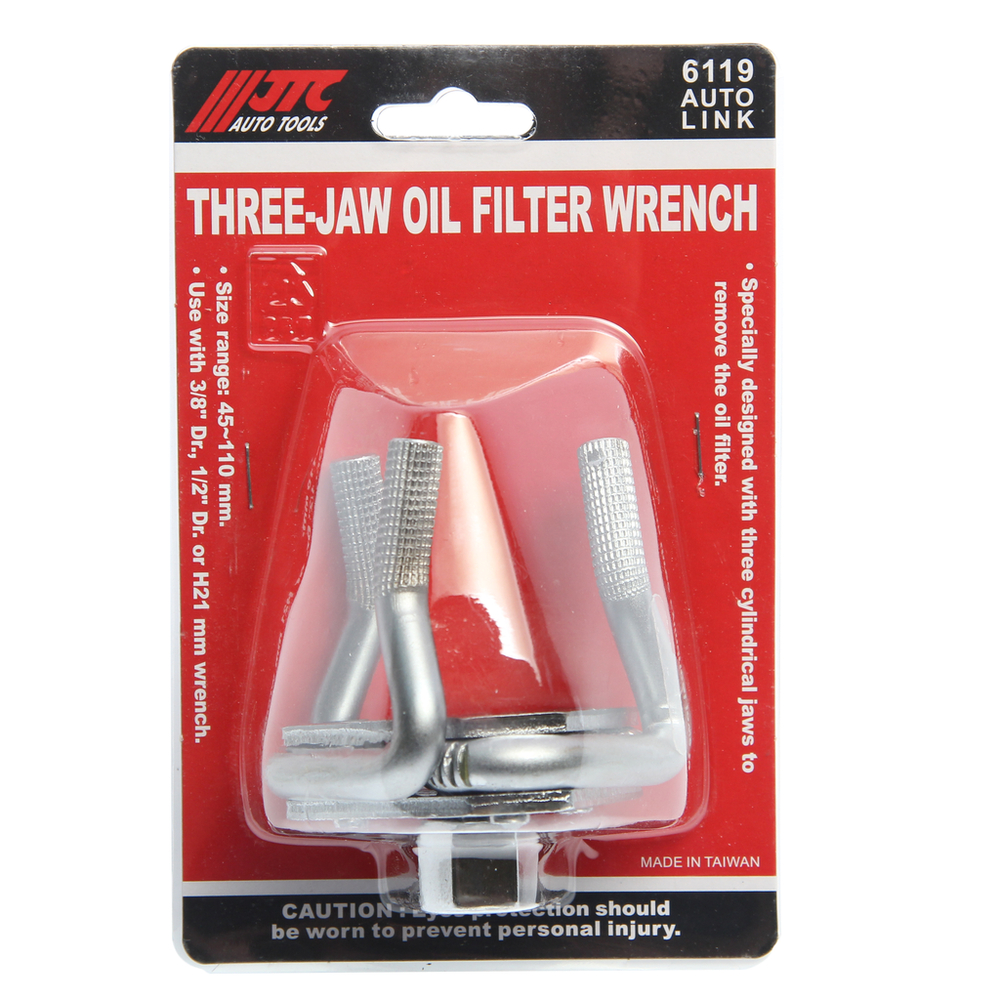 Съемник фильтров масляных 3-х лапый 45-110мм JTC