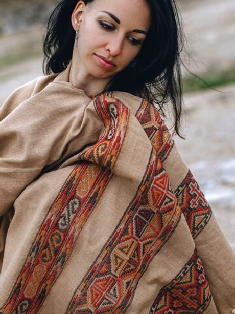 Шаль гималайская (капучино)