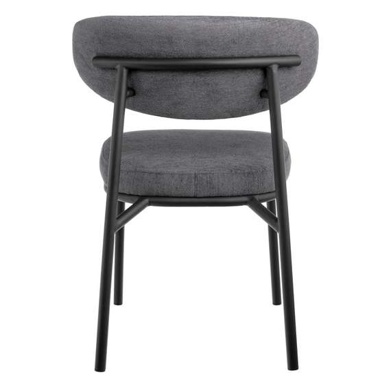 Стул Arvo серый шенилл с черными ножками