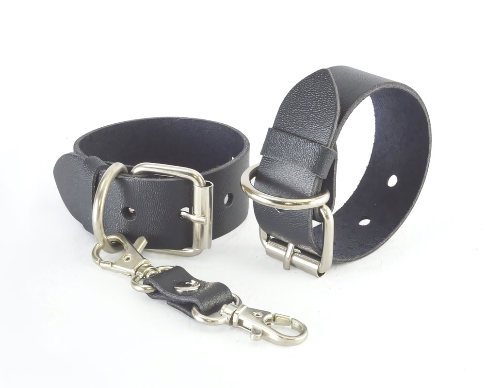 Наручники Sitabella Новичок синий кожа