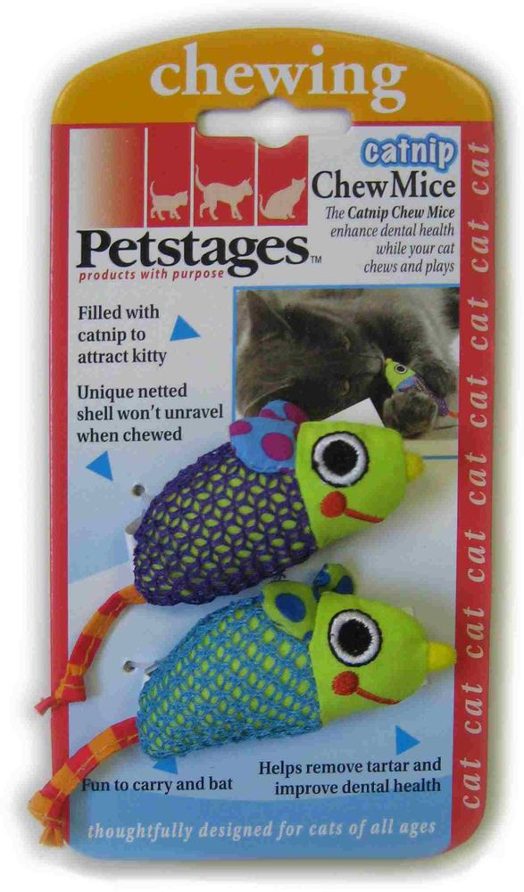 Petstages игрушка для кошек "Мышки с кошачьей мятой" 2 шт.