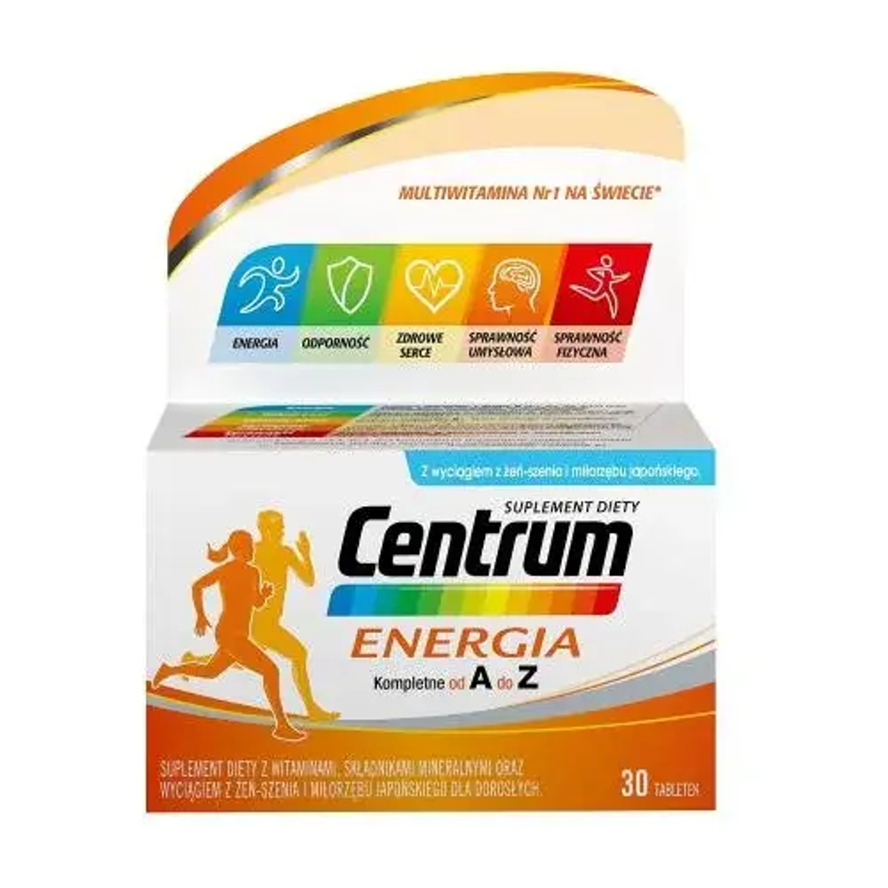 Диетическая добавка Centrum Energia, 30 таблеток