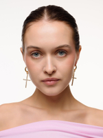 Серьги "Castle White" Gold