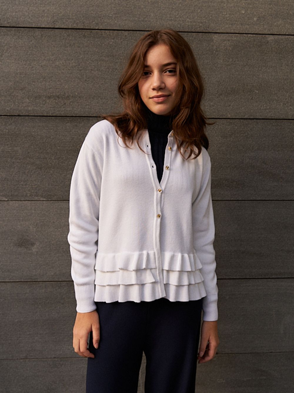 Кардиган белый для девочки арт. АТ509 белый