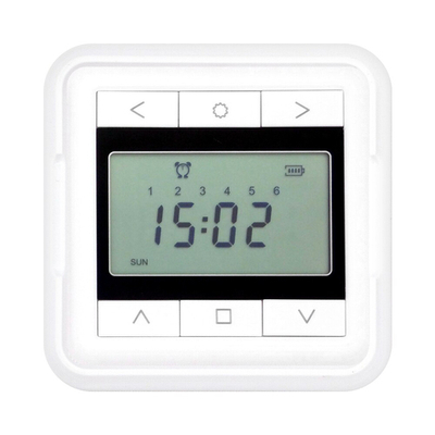Кнопка настенная AC151-06, с таймером, 6 каналов, с RTS, белая