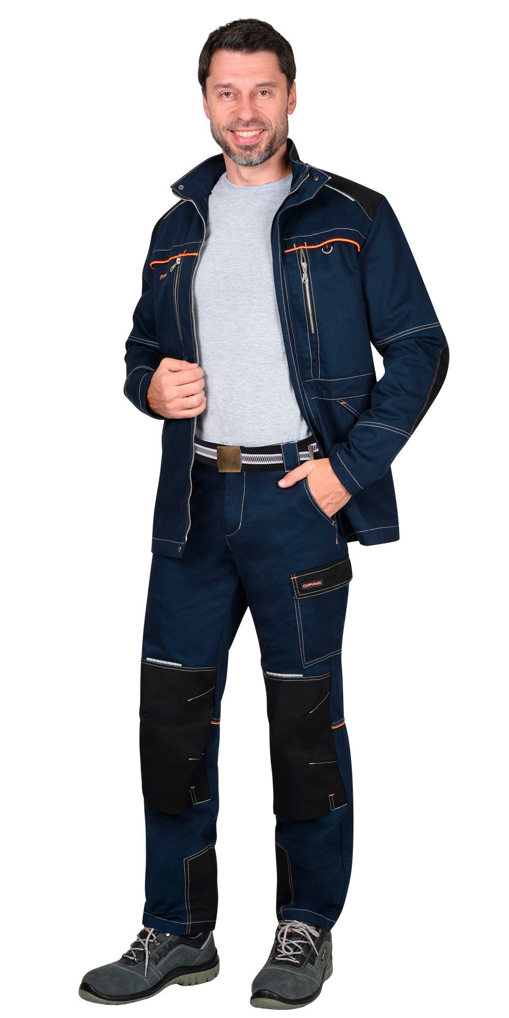 Костюм "ШАТЛ-РОСС" куртка, брюки, синий с черным