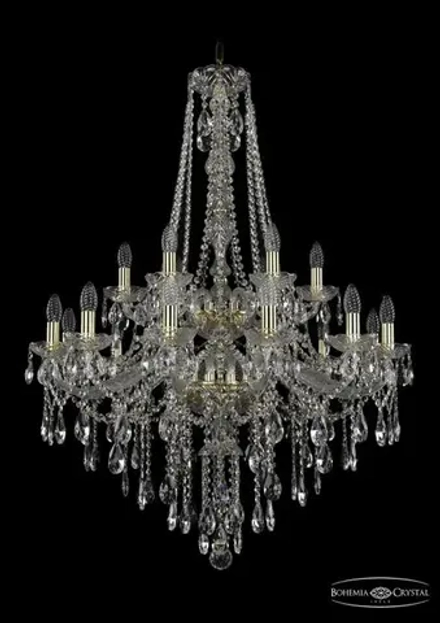 Подвесная люстра Bohemia Ivele 1415/12+6/300/h-112/2d/G